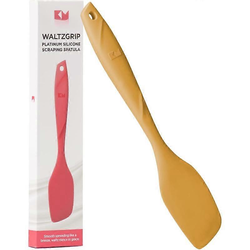 WaltzGrip   Scraping Spatula: Heat Resistant, Seamless, Non Stick for Frying Pan Cookware, Safe, Flexible Bowl Scraper - Ideal for Mixing, B
