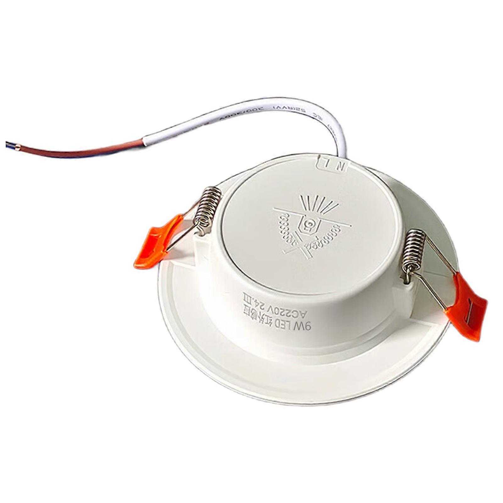 Energy Efficient Motion Detecting Ceiling Light 6500K Clear White Plastic Building Continuous Integration Home Commercial Multicolor