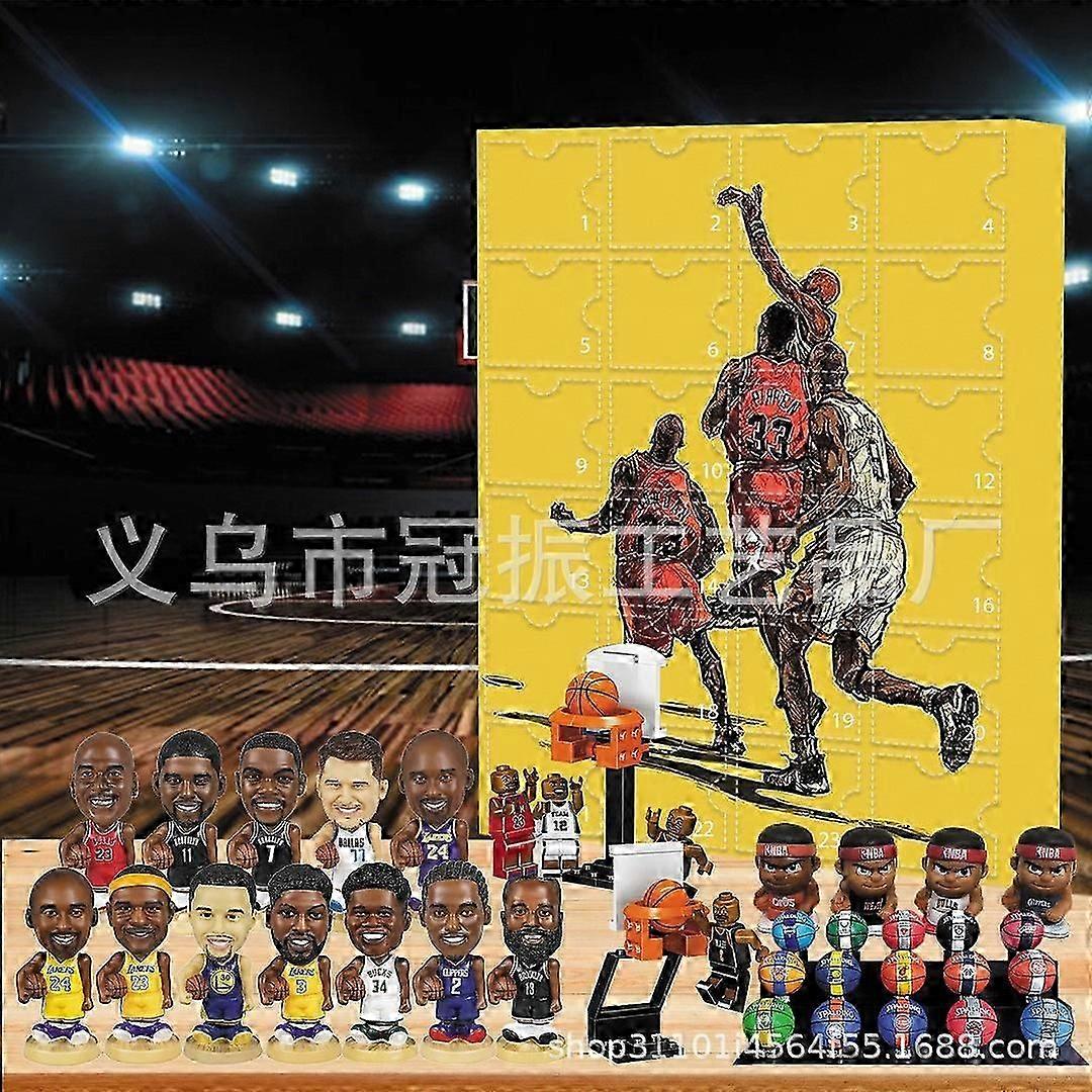 NBA 2024 Christmas Countdown Advent Calendar 24 Days -Figure Blind Box Gift