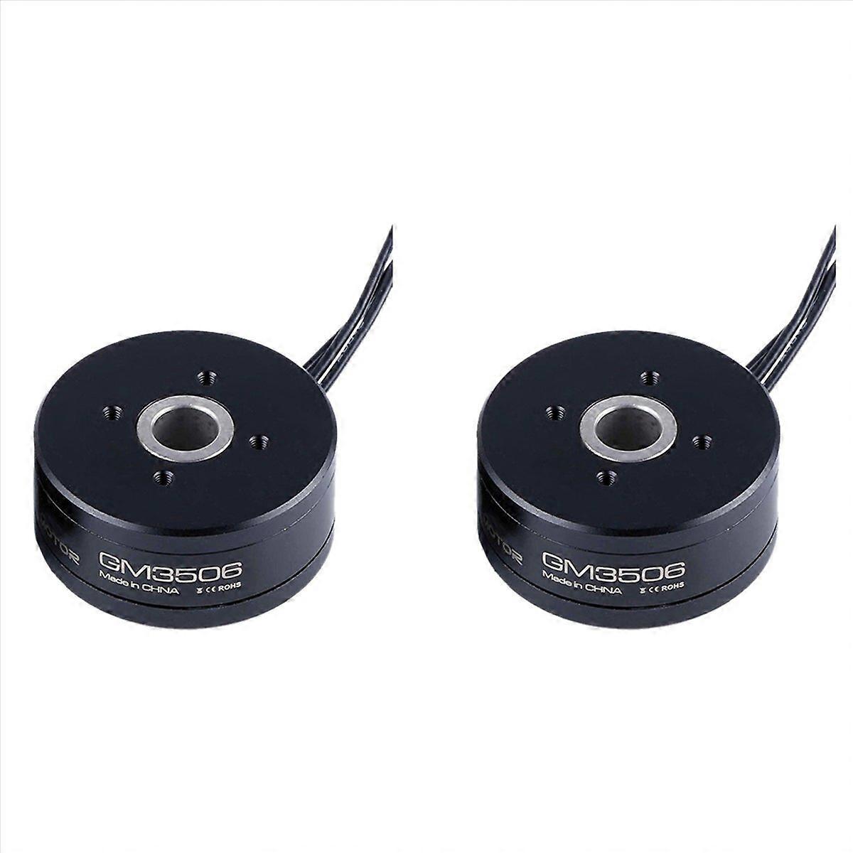 2X GM3506 Brushless Gimbal Motor Hollow Shaft with AS5048A Encoder for SLR Camera Stabilizing RC Mul
