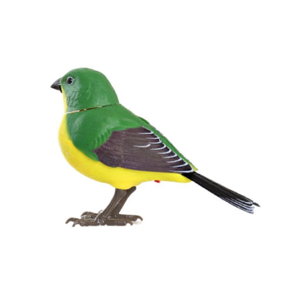 Til syngende fugl interaktiv elektronisk legetøj realistisk kvidrende flagrende bevægelse aktiveret kæledyrslegetøj hjemmekontorindretning børnegave