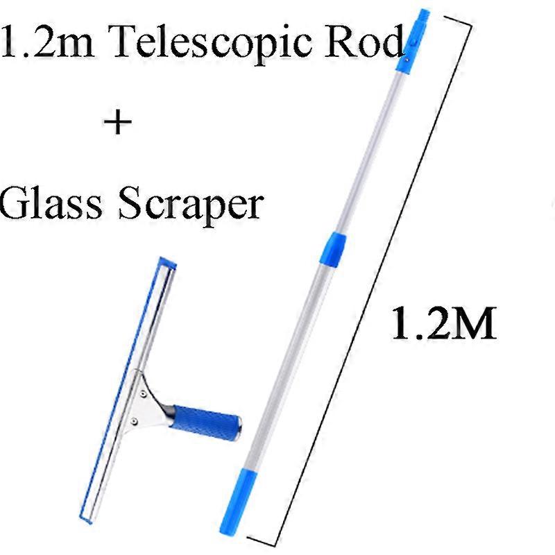 Professional Floor Window Squeegee Window Cleaner with Silicone Squeegee and Microfibre Brush for Home Windows Automatic