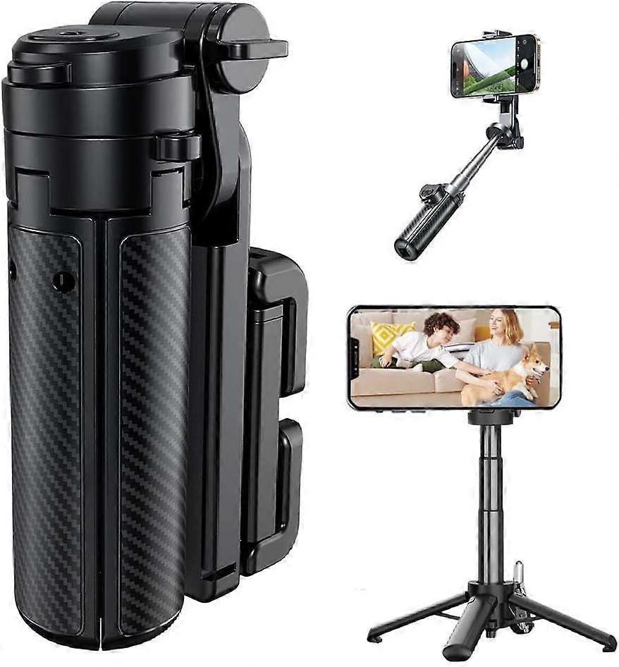 Mini 4 in 1 Multifunctional Selfie Stick with Tripod and Bluetooth Remote, Pocket Size Retractable