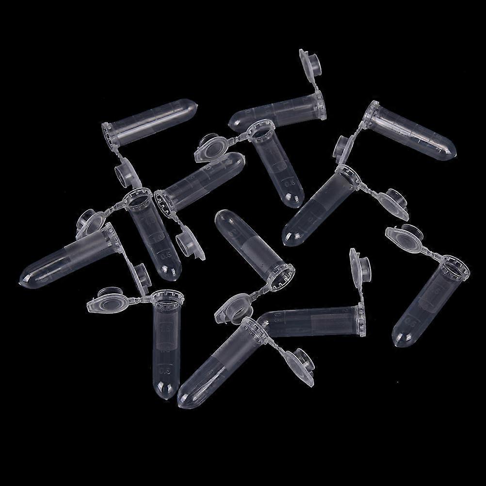 100pcs 2ml Micro Centrifuge Tube Vial Clear Plastic Vials Container Snap Cap