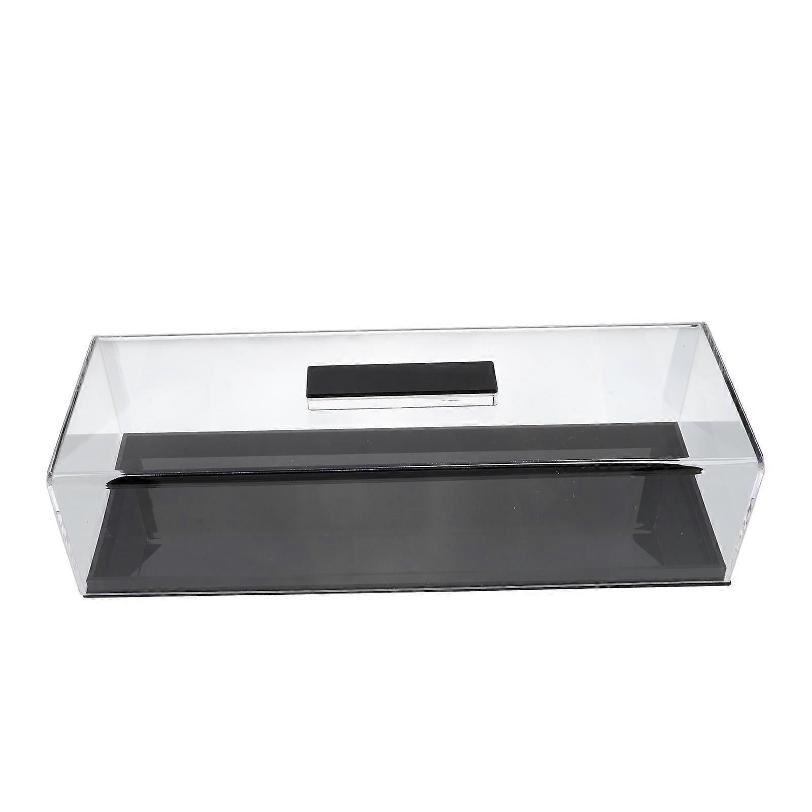 Rectangular Acrylic Dessert Tray With Lid For Home Use 35.80X12.70X10.00CM Multifunctional Design 1Set