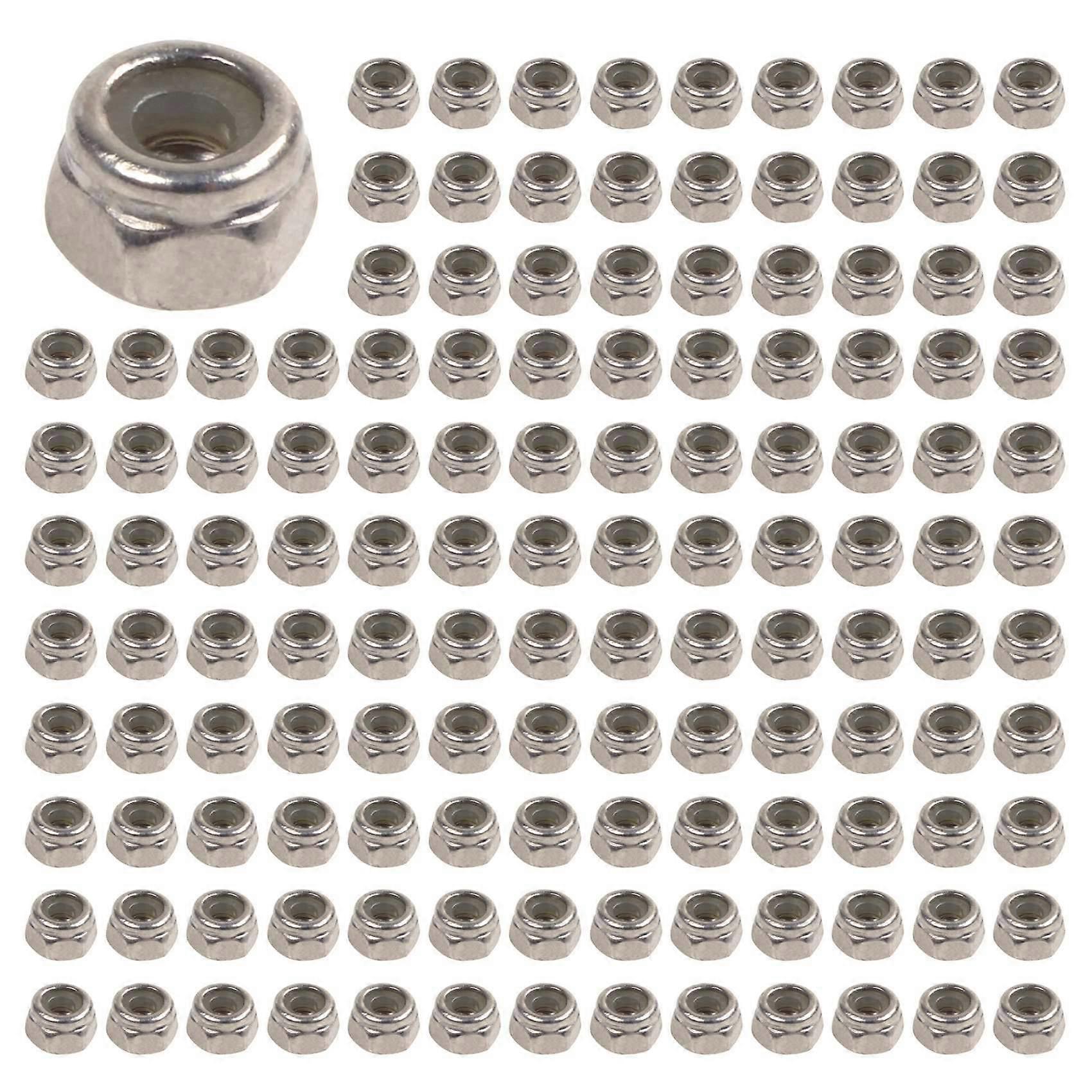 500pcs M2 Zinc Plated Self-Locking Nylon Insert Hex Lock Nuts