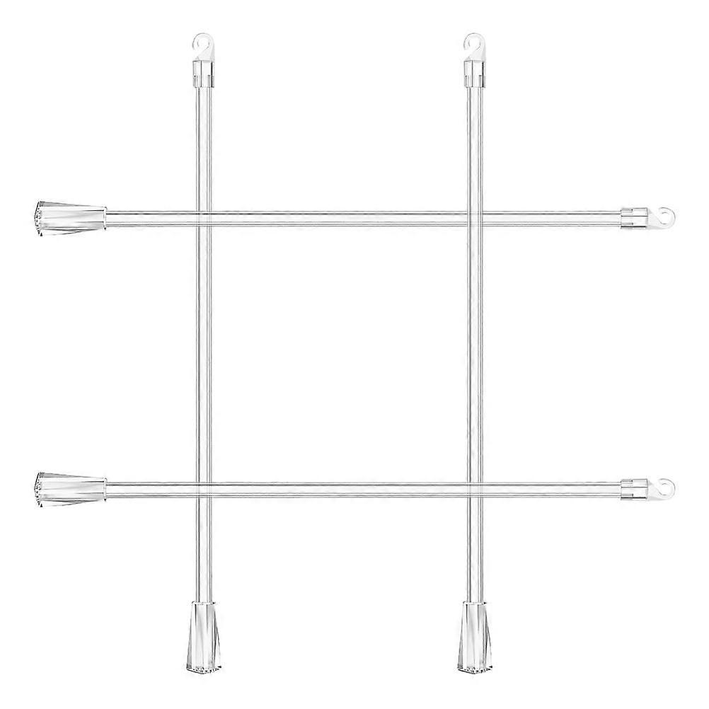 Curtain Pull Rod Wand for Venetian Blind 4Pcs Transparent Replacement Rods