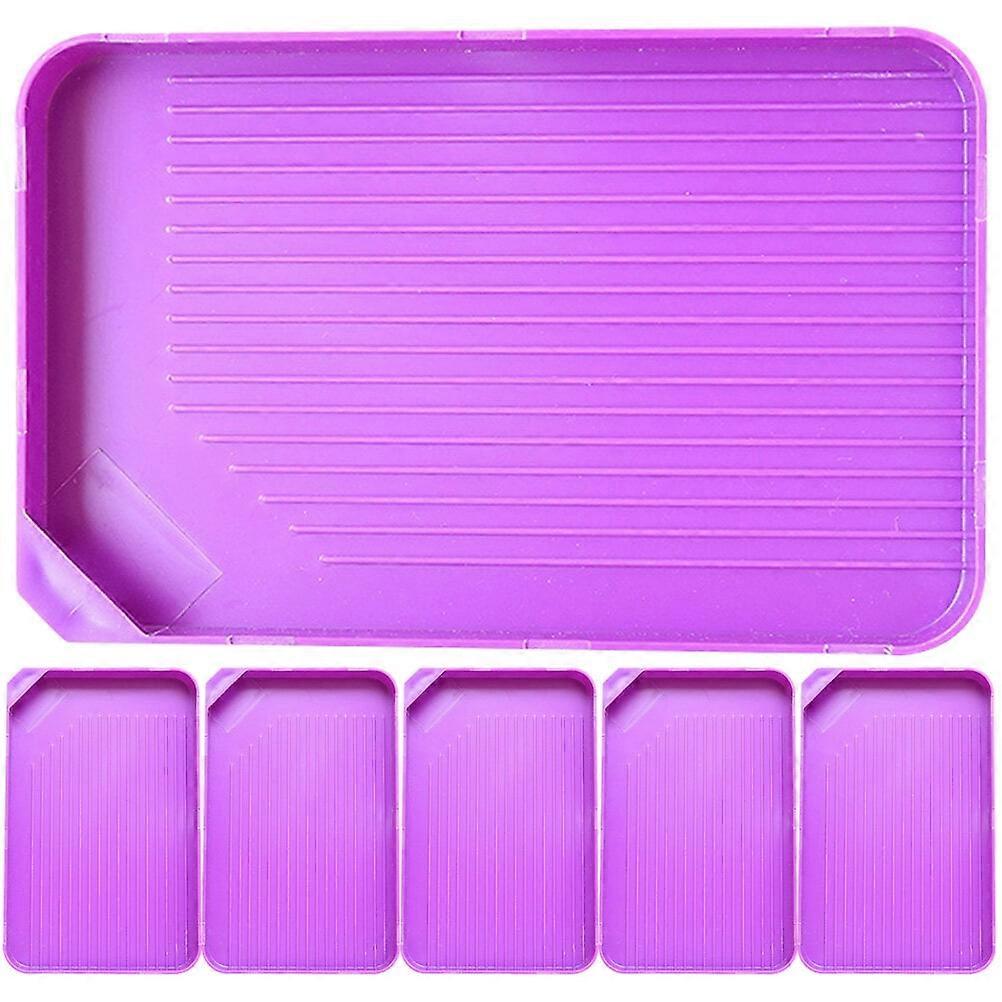6pcs Plastic Bead Sorting Trays Big Diamond Trays Rhinestone Trays Holders