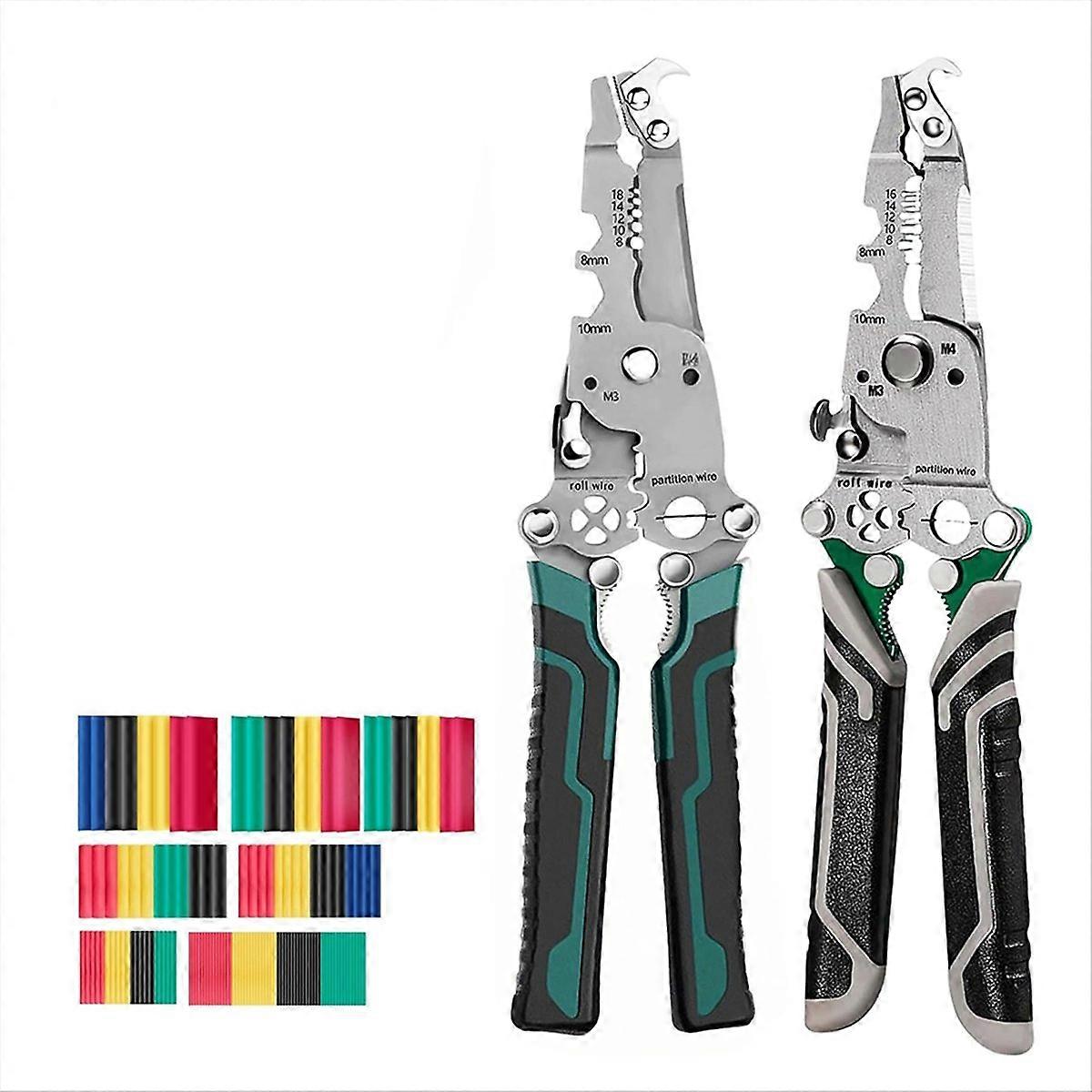 2 pelacables con kit de 164 tubos termorretráctiles