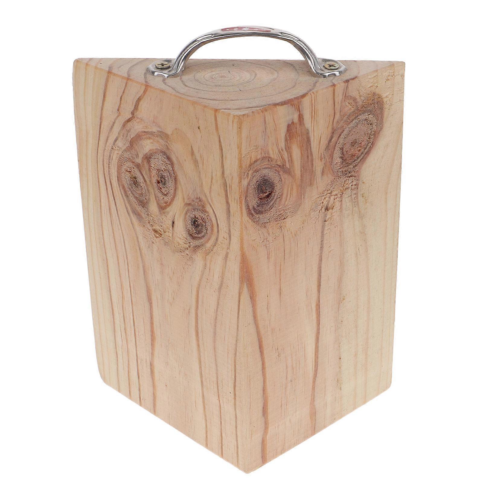 Cale de roue en bois pour voiture - Robuste et durable - Format compact - Couleur beige - Convient à tous les véhicules