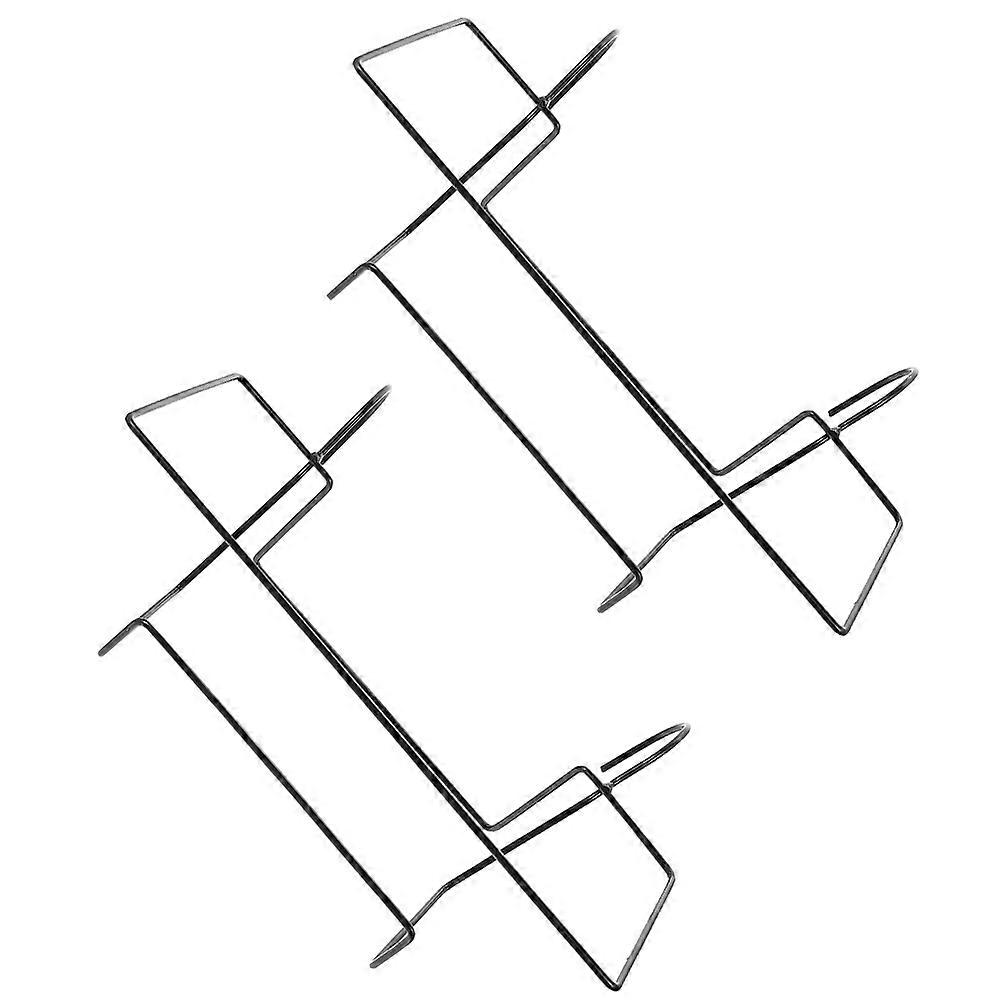 Balcony Flower Frame Hanging Planter Stand Rectangular Sleek Design Iron Plant Display For Homeowners 2Set