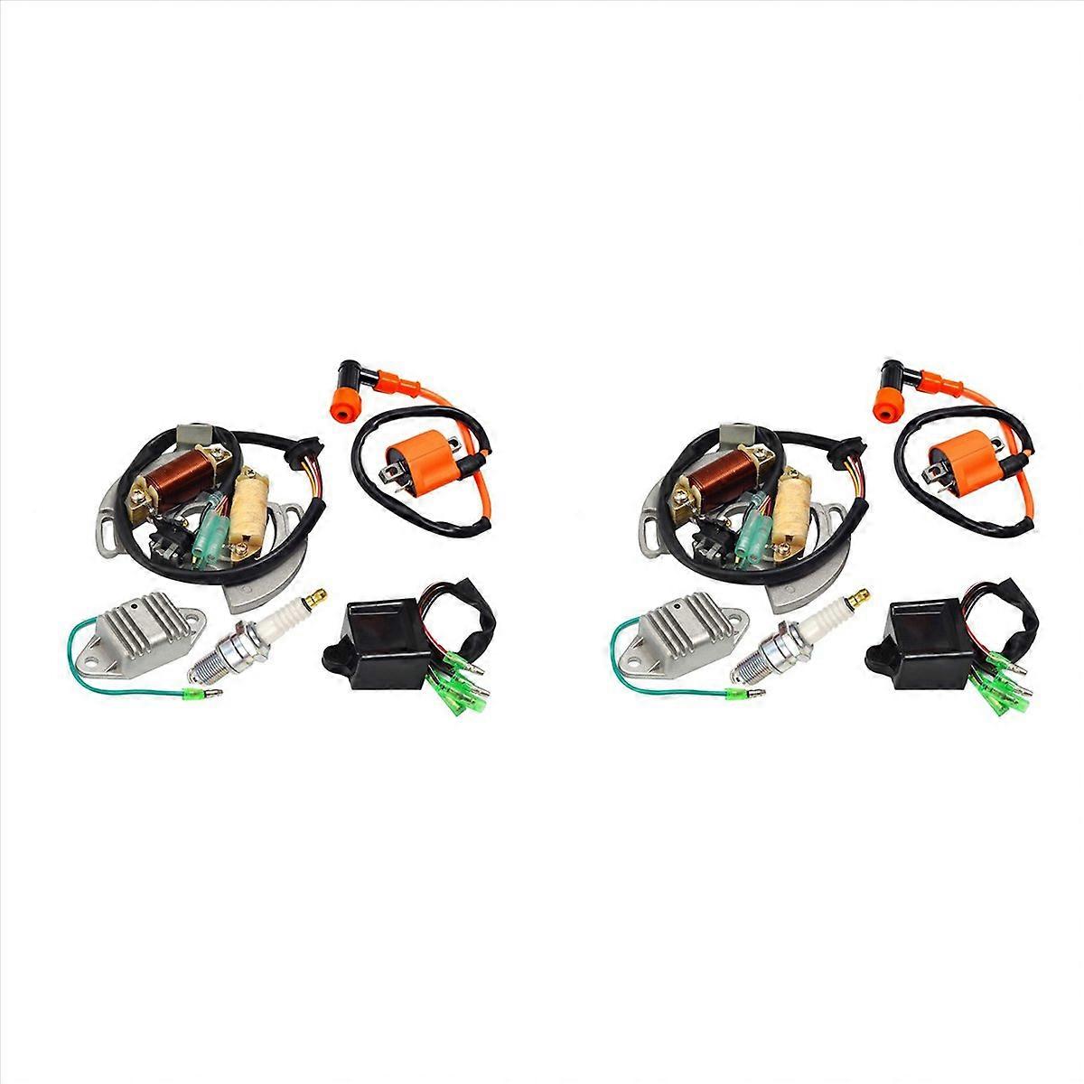 Ignition Coil Spark Plug CDI Box Voltage Regulator Rectifier & Stator