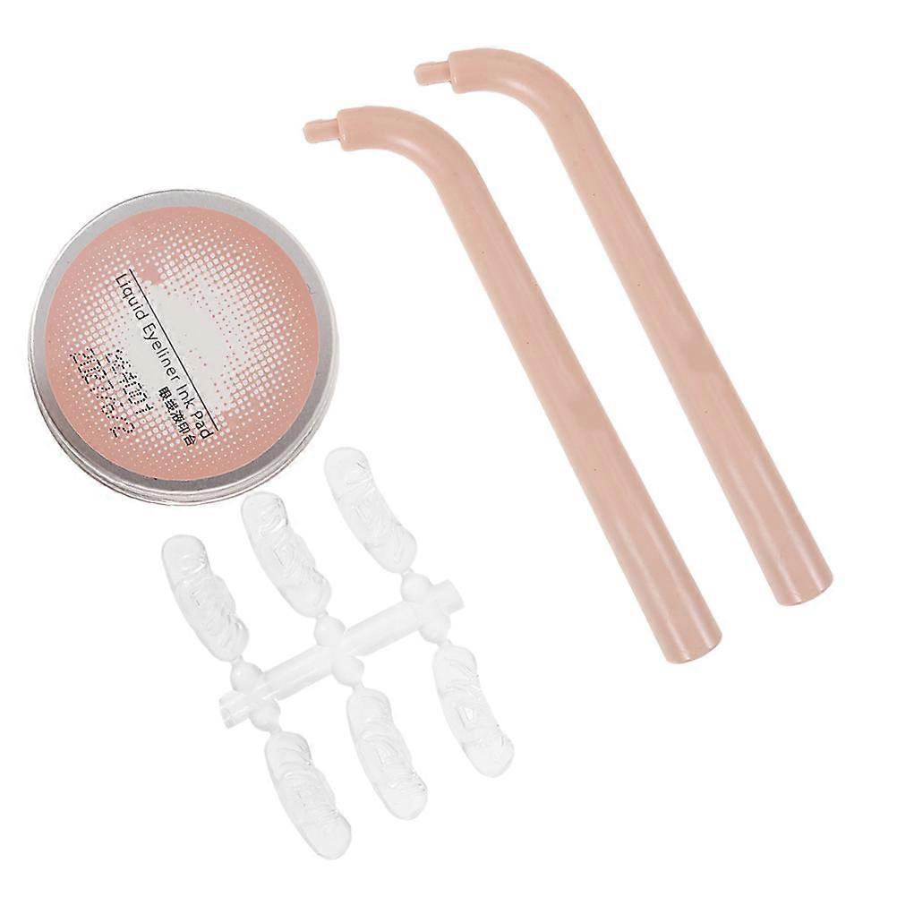 Eye Makeup Tool Eyelash Stencil for Lower Lashes 1Set Pink Makeup Aid