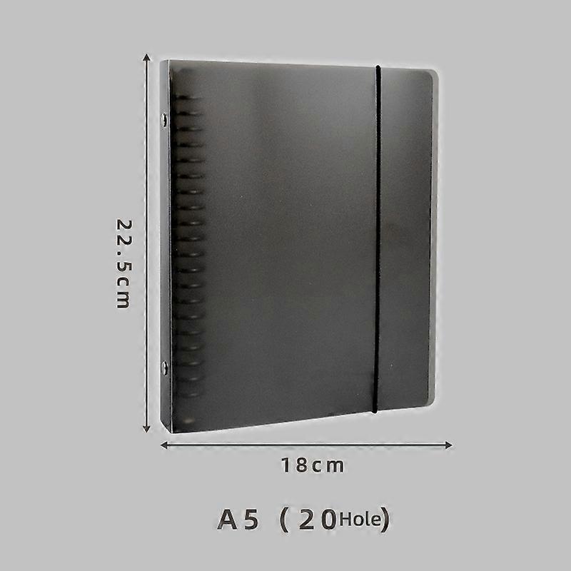 A5B5A4 Translucent Metal Binder Shell Bcominess Coil This Shell PP Cover Can Replace The Inner Page