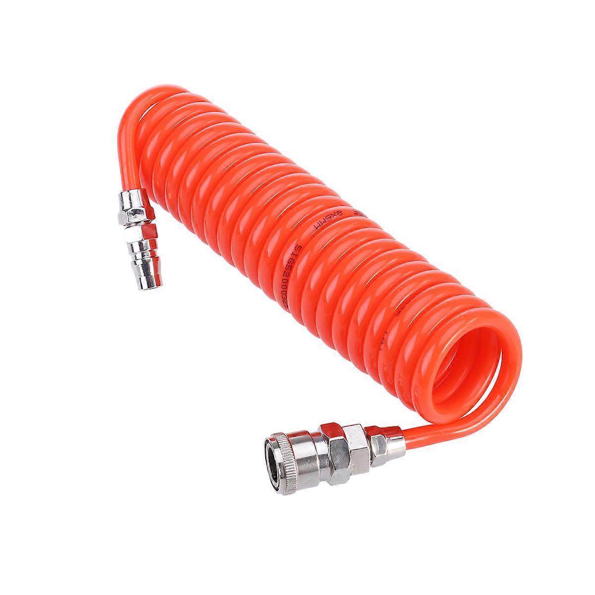 Retractable Spiral Air Hose for Air Compressor Tools Multi Flexible Function 1Pcs