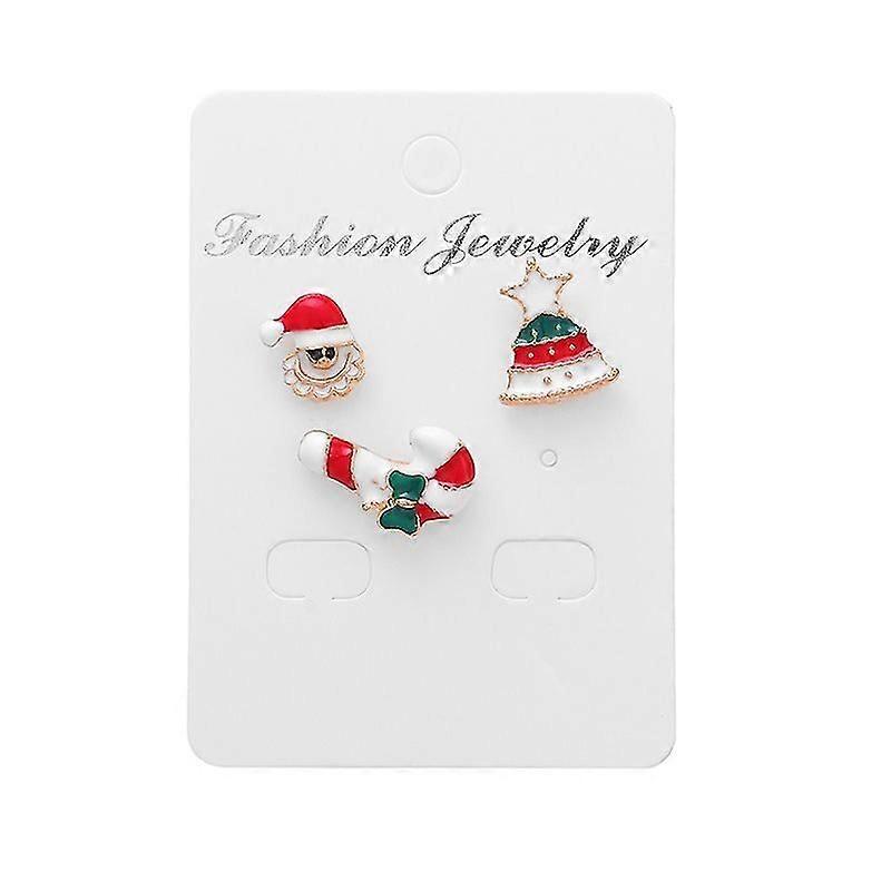3pcs/set Merry Christmas Custom Brooches Christmas Socks Christmas Tree Elk Enamel Badge Brooch Women Fashion Party Jewelry