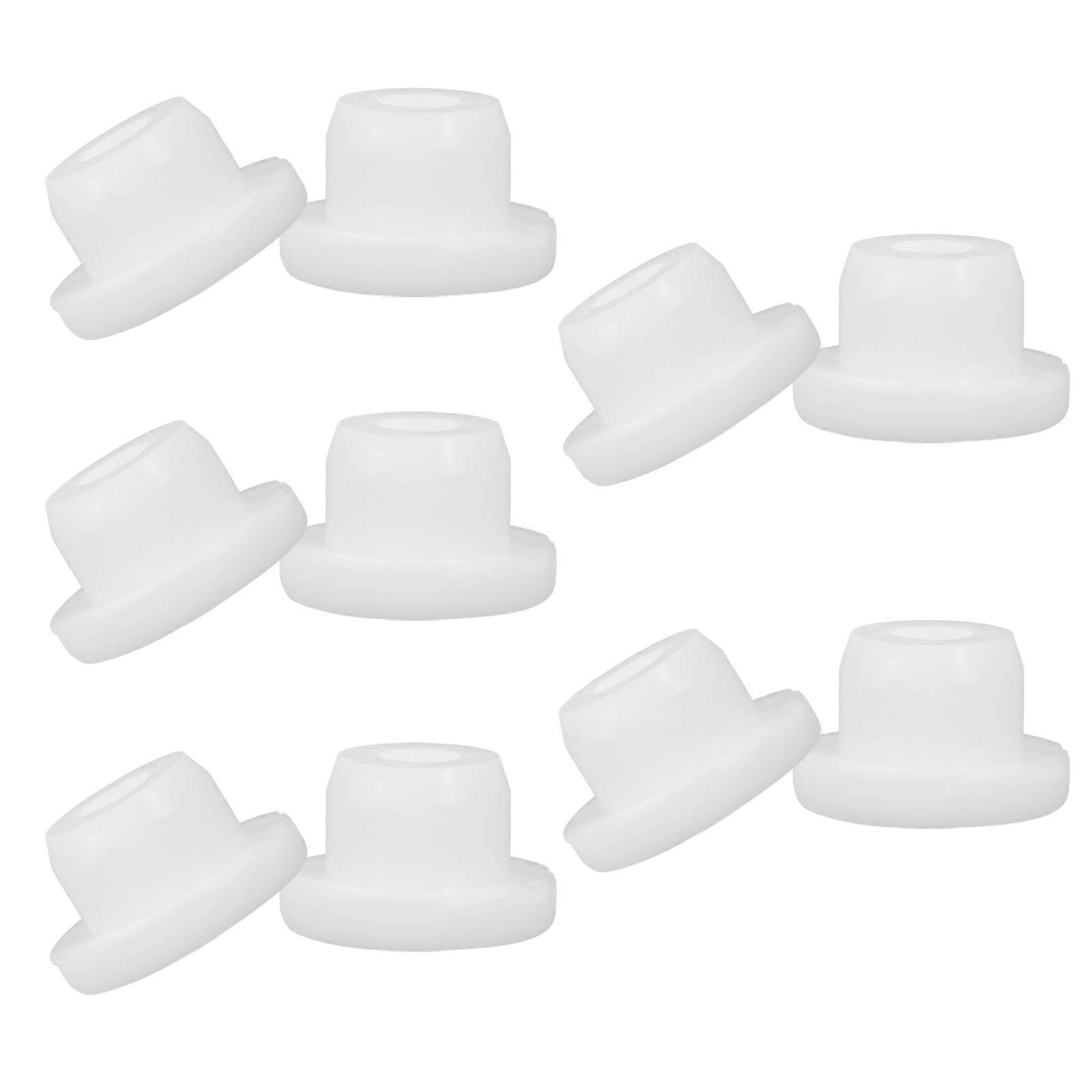 Silicone Stoppers for Sealing 10Pcs Reusable White Caps