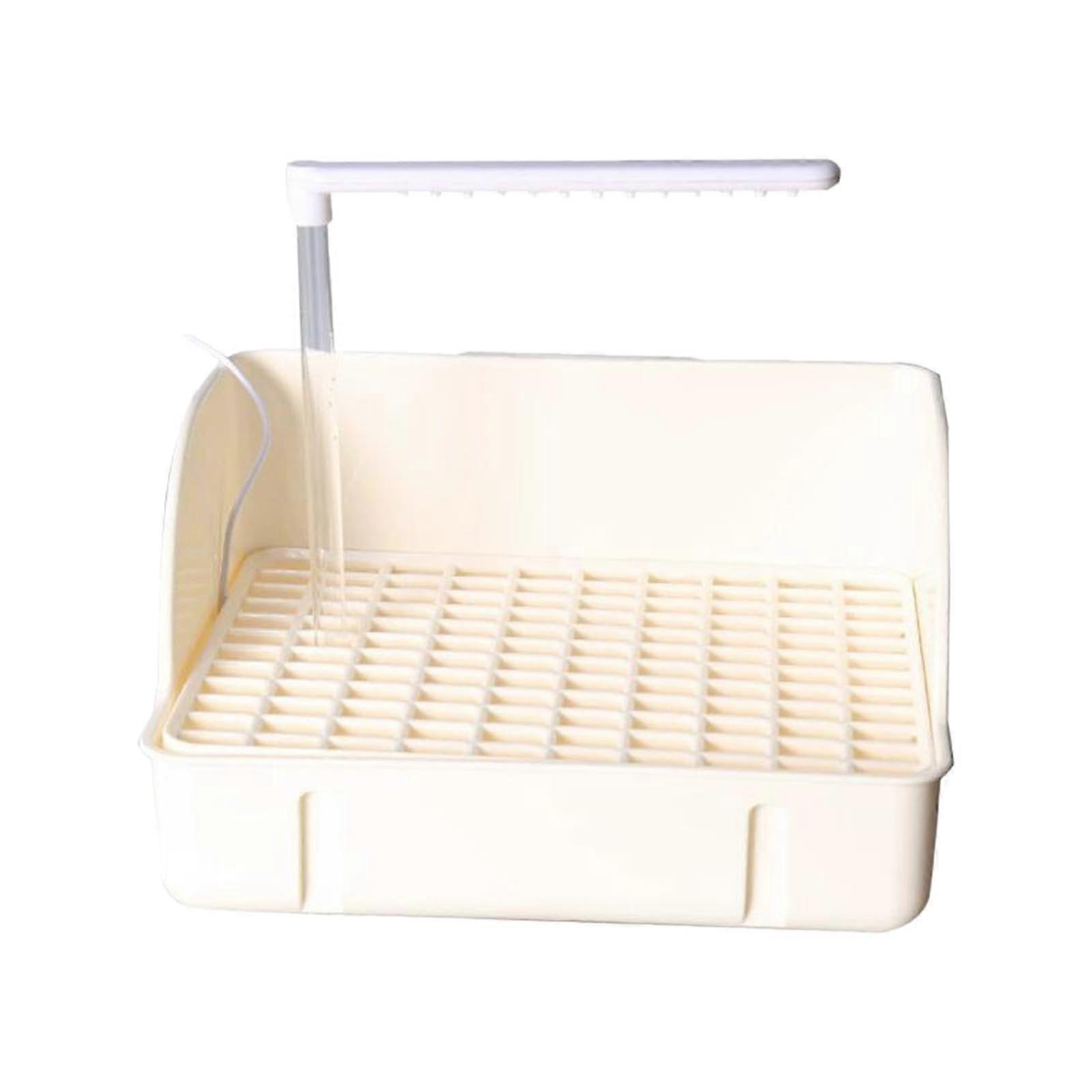 USB Powered Bird Bath with Rainfall Shower for Parrots, Easy Clean PP Tub for Multiple Birds