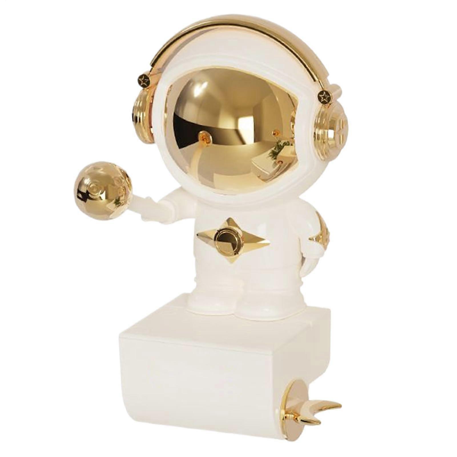 Wall Mounted Toothpaste Dispenser and Astronaut Shape Squeezer for Bathroom, Gold