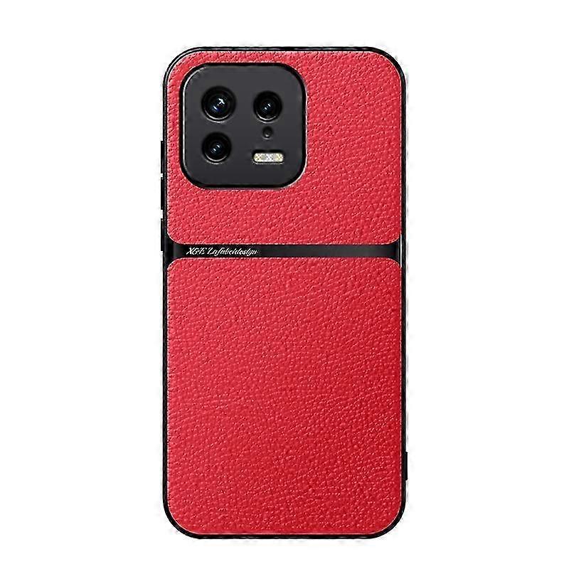 Litchi Leather Magnetic Full Coverage Shockproof Phone Case 25-26