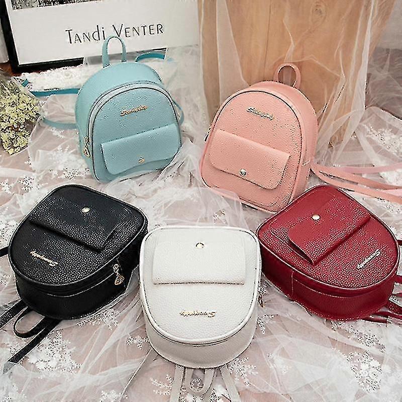 2025 Backpacks Pu Leather Shoulder Mini Small Multi-function Female Backpack