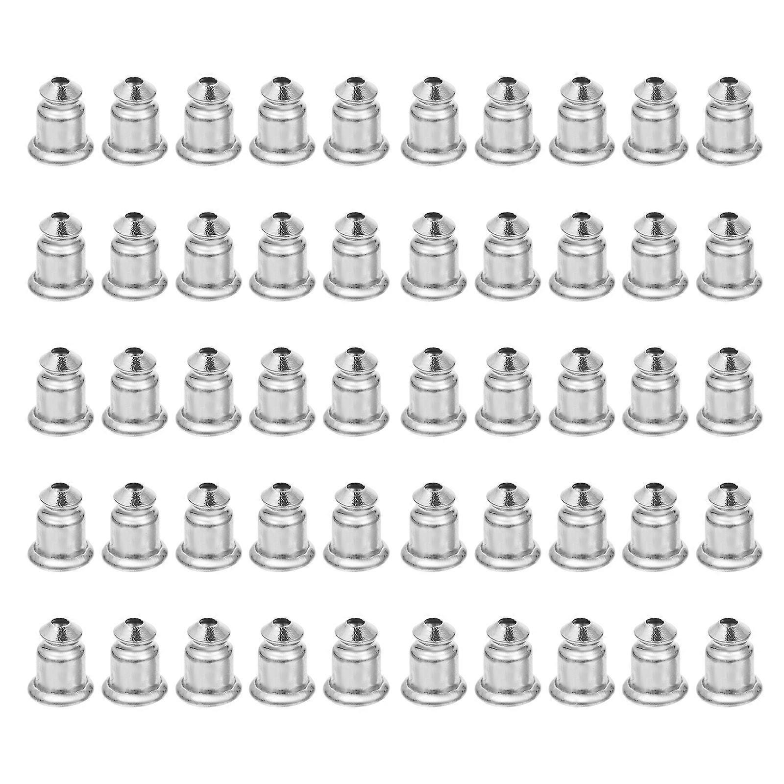 Silver Copper Earring Backs for Practical Earring Safety Backs 500Pcs