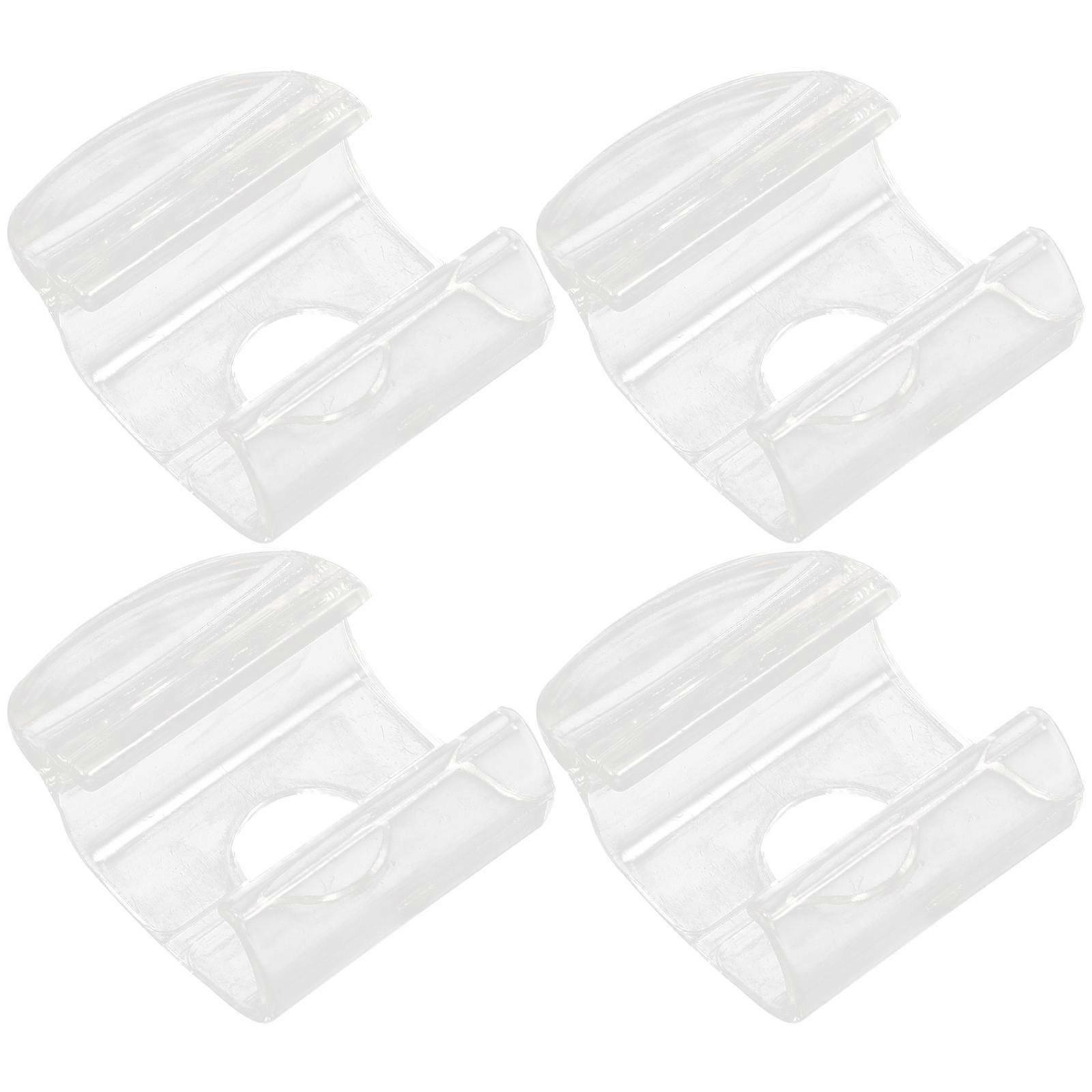 Cordless Shade Handles Plastic for Roller Shades 4Pcs Transparent Window Pulls