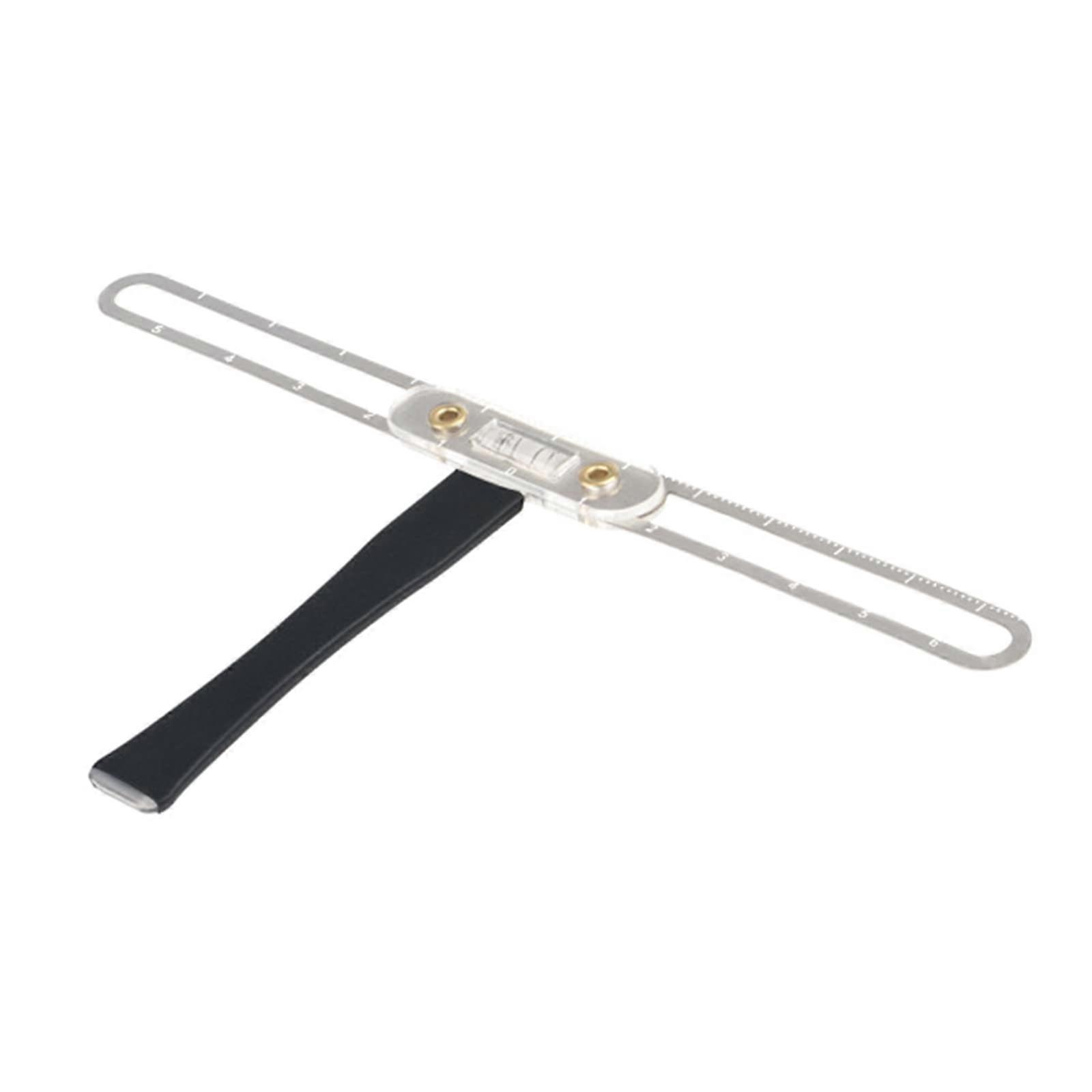 Eyebrow Ruler for Microblading with ThreePoint Positioning Stencil, Stainless Steel Brow Mapping Tool