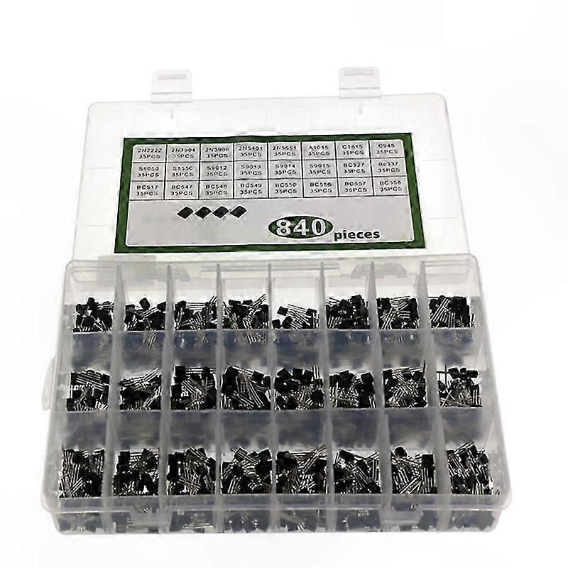 840 Pieces TO-92 Diode Resistor Set with 24 Specifications Resistor Kit