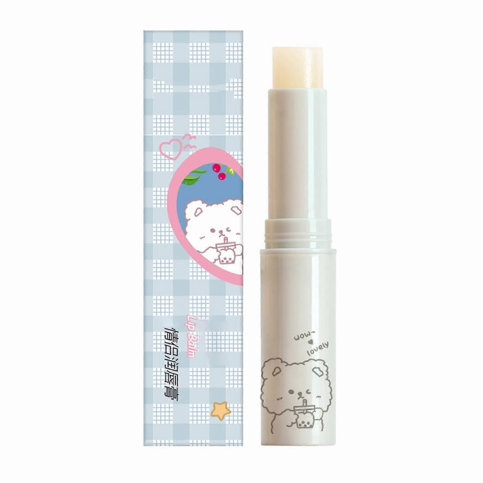Moisturizing Lip Balm Set for Couples with Clip Holder, Colorless Hydration for Smooth Lips