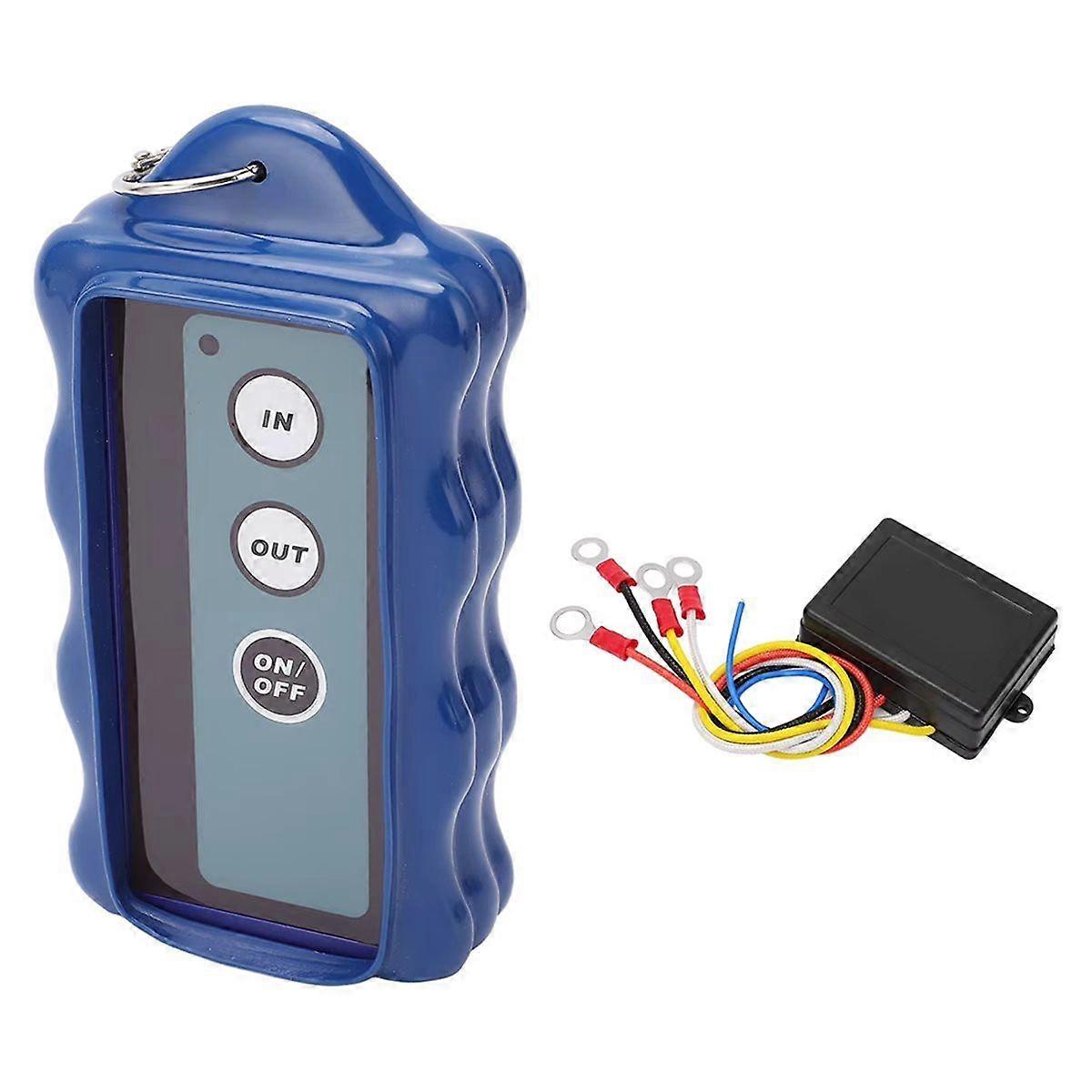 Wireless Winch Remote Control Universal 434MHz Electric Winch Controller with Receiver Compatible wi