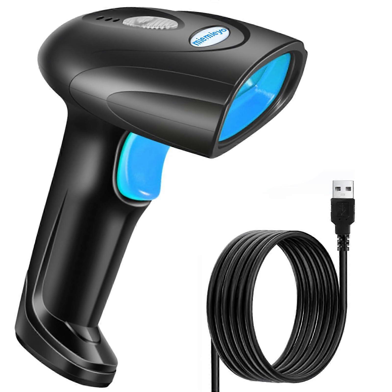 Barcode Scanner with AutoSensing Mode, Speed USB CCD Reader for POS Retail and Inventory