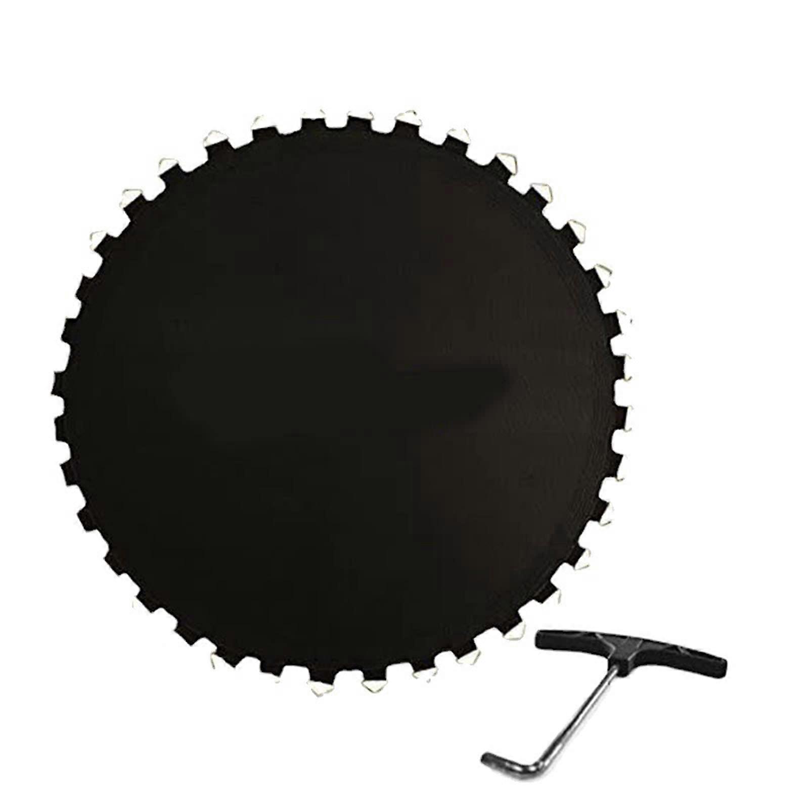 8FT Round Trampoline Replacement Mat with V Hooks,  Bounce, UV Resistant Outdoor Use