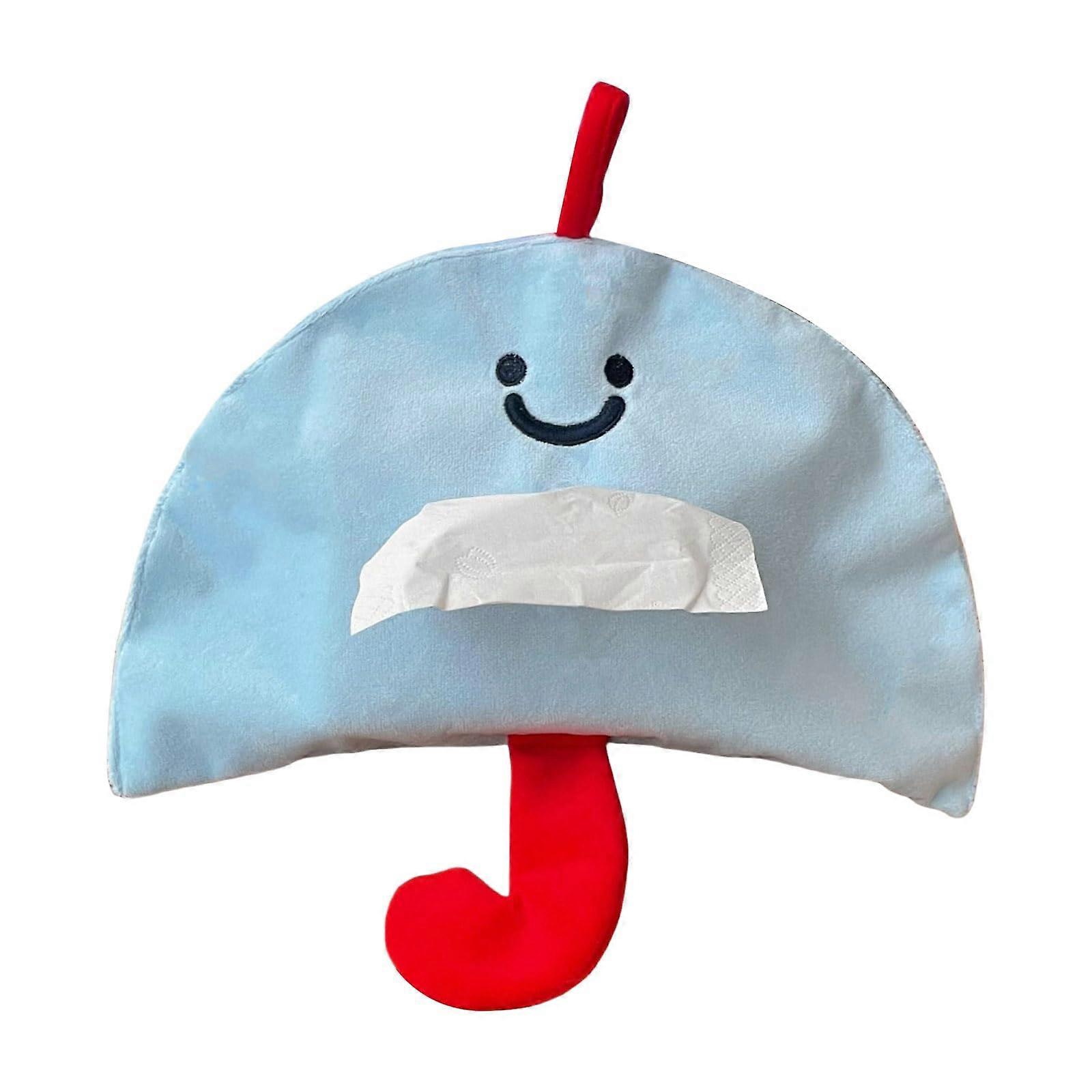 Decorative Mushroom Tissue Box Holder with Space Saving Hanging Design for Home Bathroom Kitchen