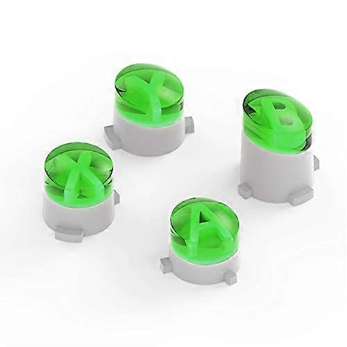 ABXY Replacement Button Set Clear Green for Xbox One Elite S Slim Controller DIY Upgrade
