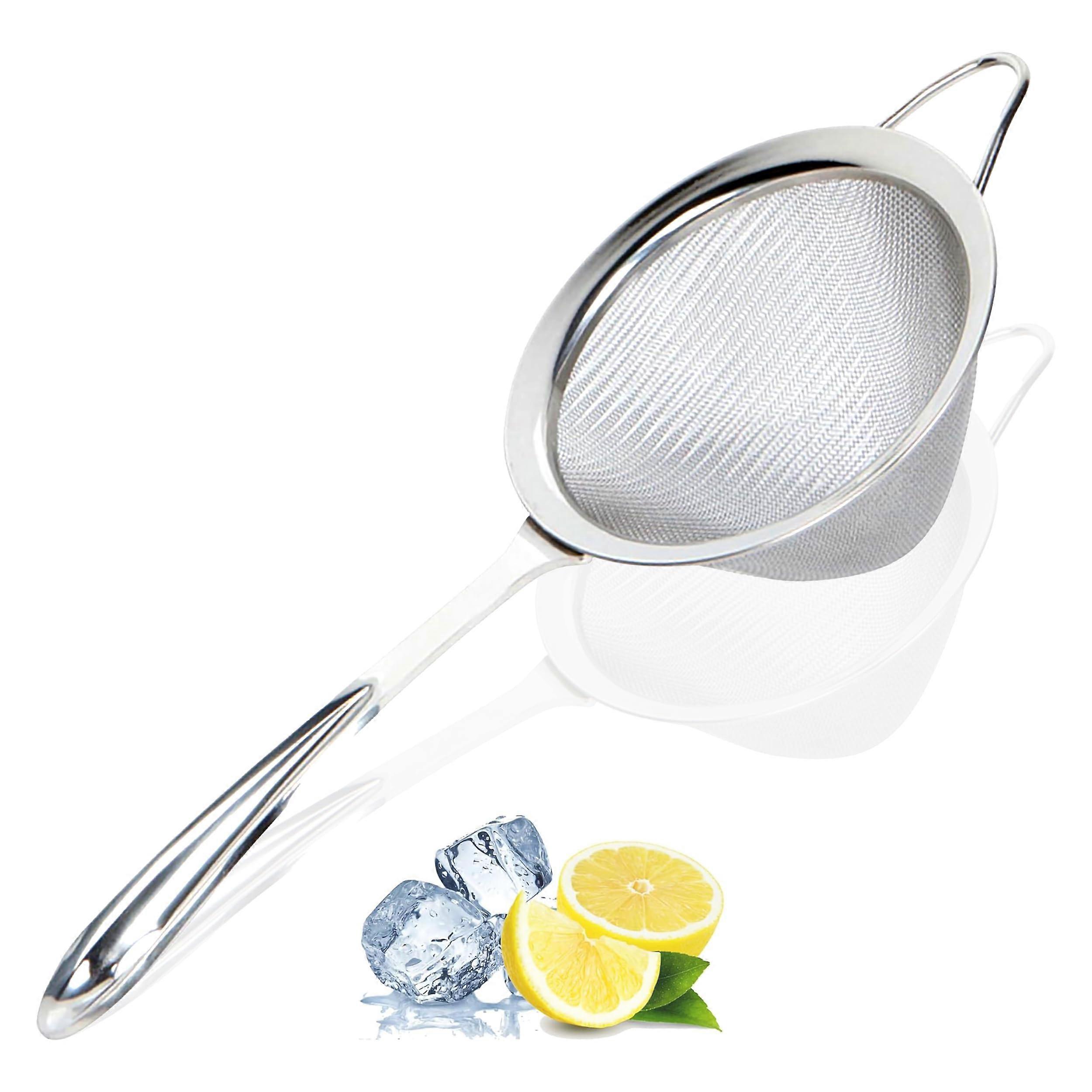 Fine Mesh Cocktail Strainer RustProof 304 Stainless Steel for Bartenders Drinks Tea Coffee