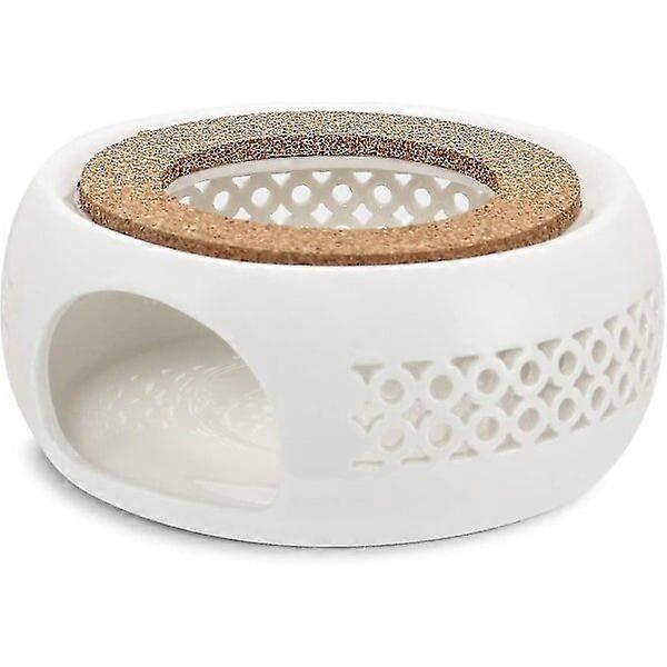 Teapot Warmer Wood and Ceramic Combination Single Suitable for Multi-Material Container Insulation