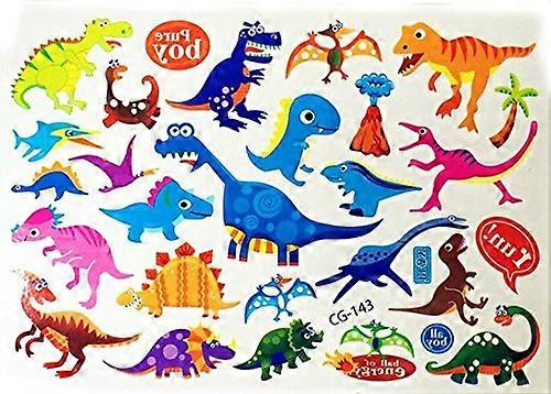 Temporary Tattoos for Kids Dinosaur Party, Multiple Fun Designs, Easy Transfer and Quick Removal
