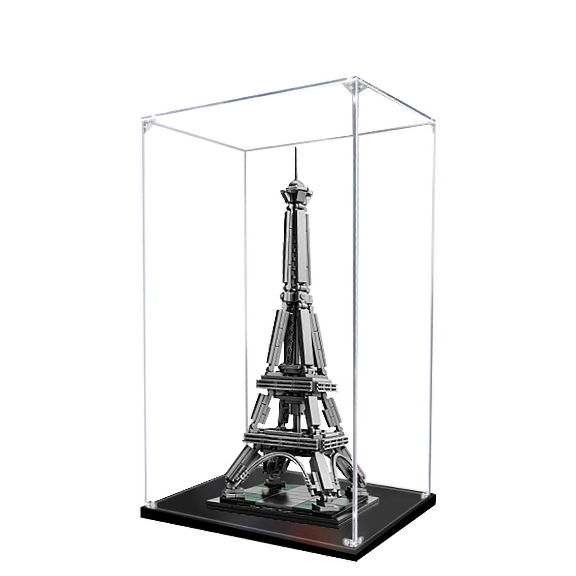 Acrylic Display Case for  21019 Eiffel Tower, 3MM Transparent Dustproof Box with Clear Visibility