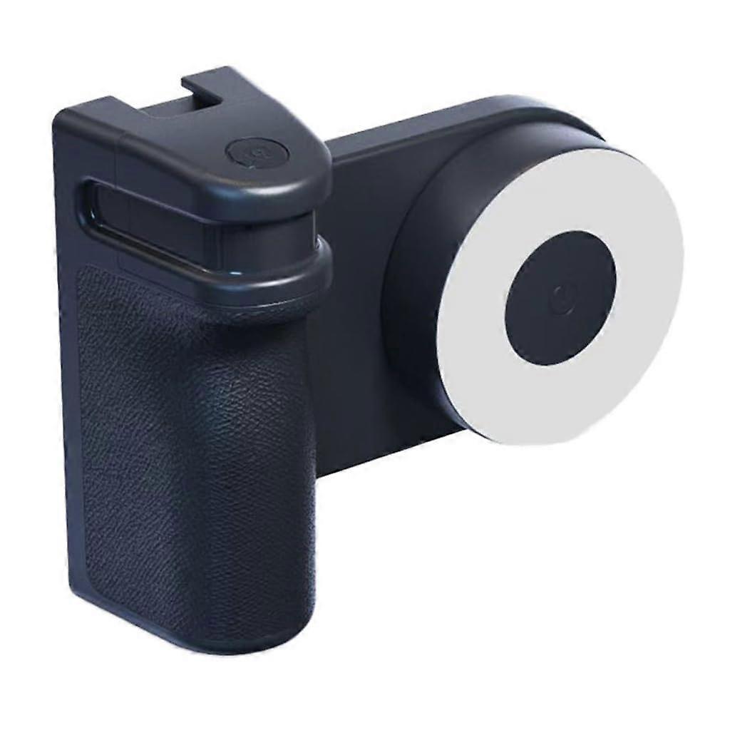 Magnetic Smartphone Camera Grip with Detachable Wireless Remote Cold Shoe Mount AntiSlip Black