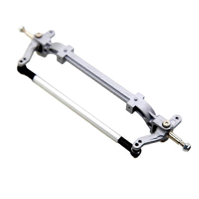 Silver Metal RC Front Steering Axle for 1/14 Krixis Tractor Head, Durable Upgrade Replacement