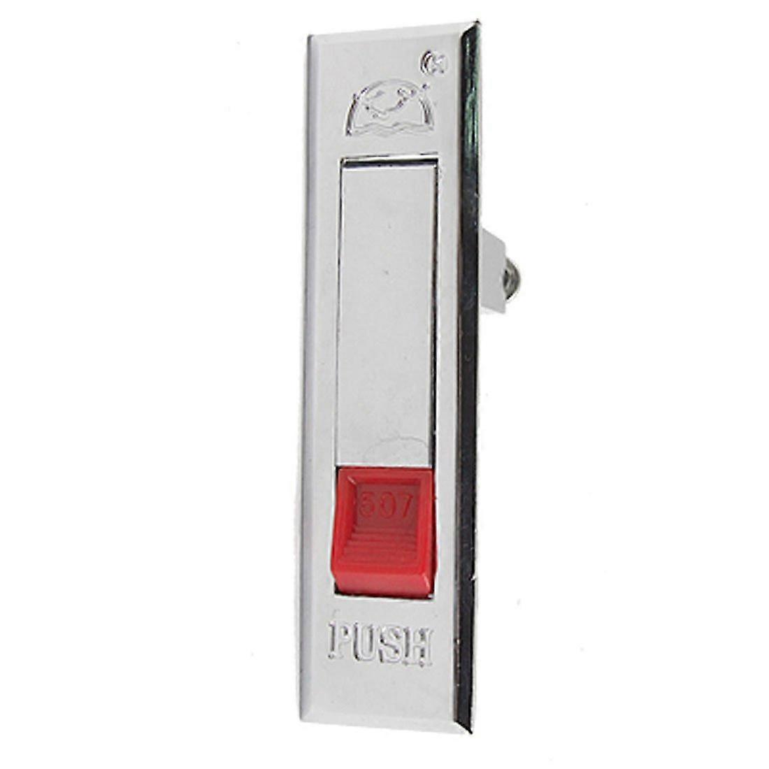 Red Push Button Cabinet Lock 3.5' Pop Up Security Panel Latch for Equipment Enclosures