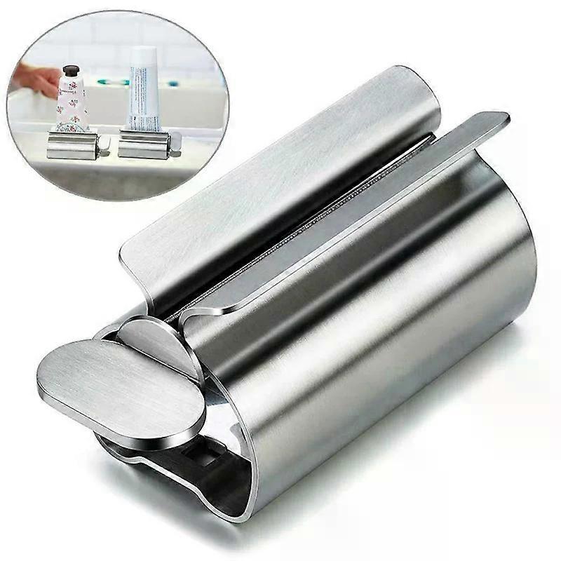 Creative Toothpaste Tube Squeezer Simple Toothpaste Roller Stainless Steel Labor Saving Toothpaste Tube Wringer Cleanser Presser