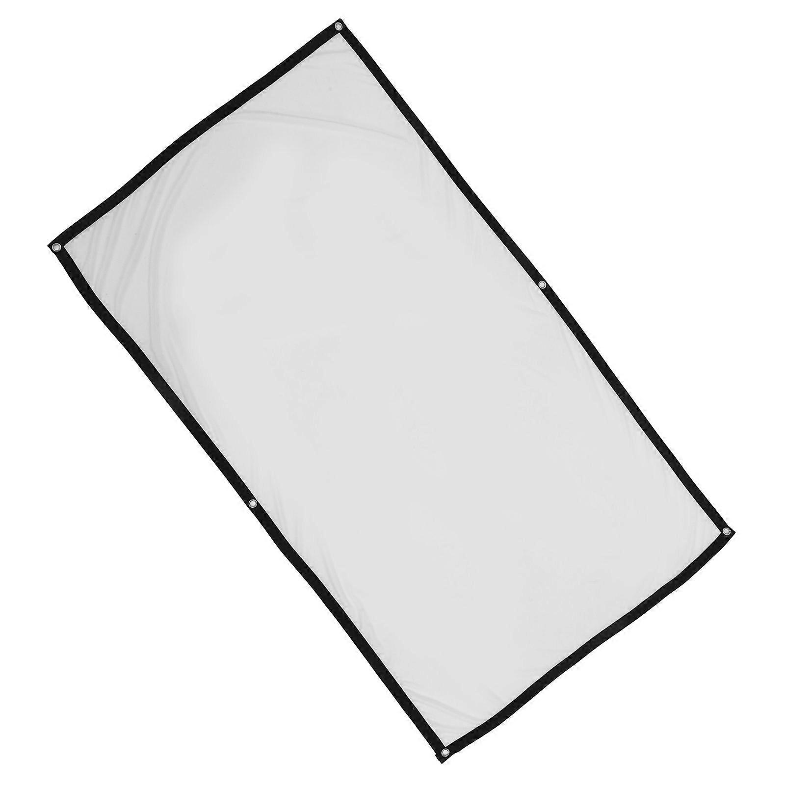 Portable Projector Screen for Office Use 2Pcs White Foldable 72 Inch 16:9