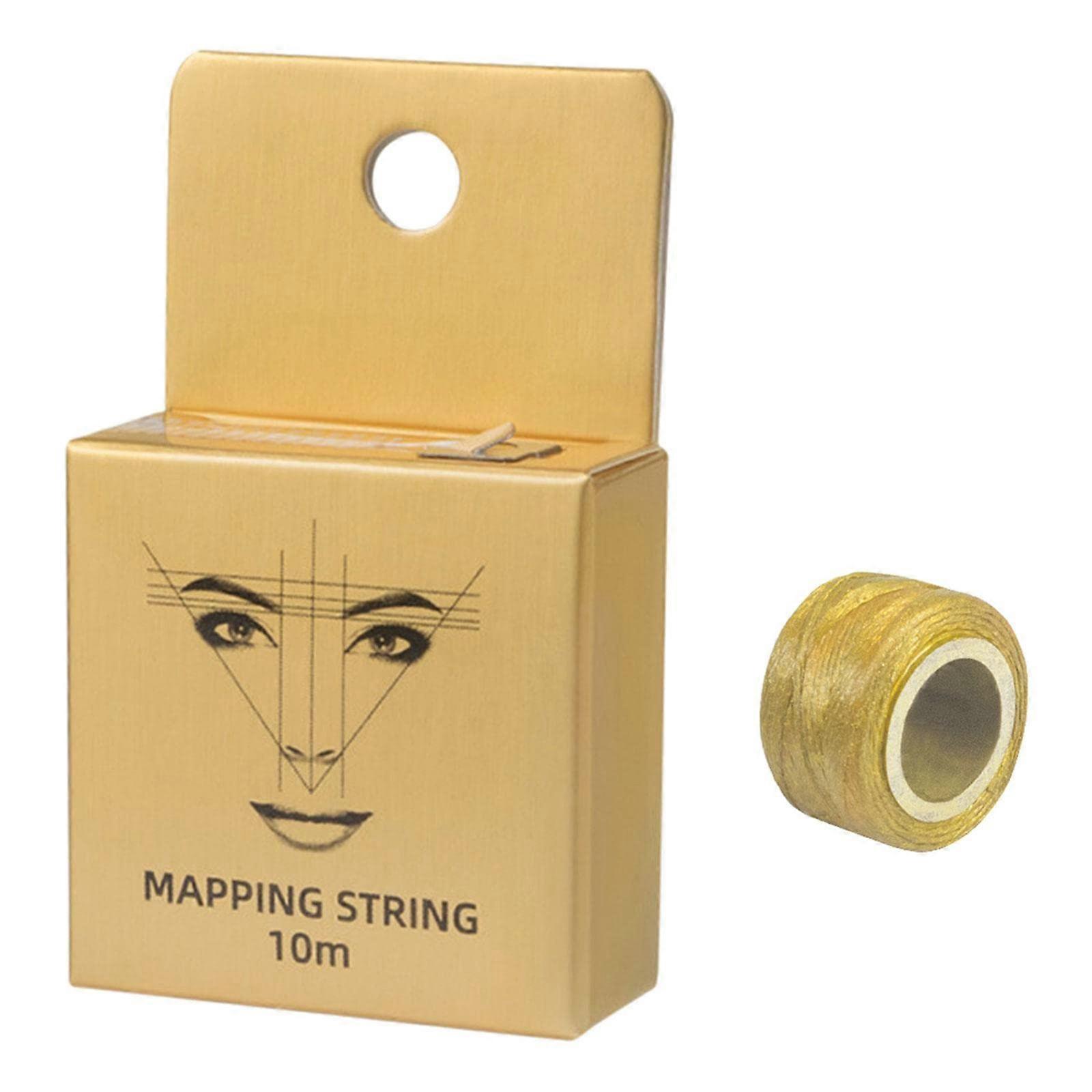 PreInked Eyebrow Mapping String for Microblading, Cotton Thread, 33ft Precise Brow Position Tool