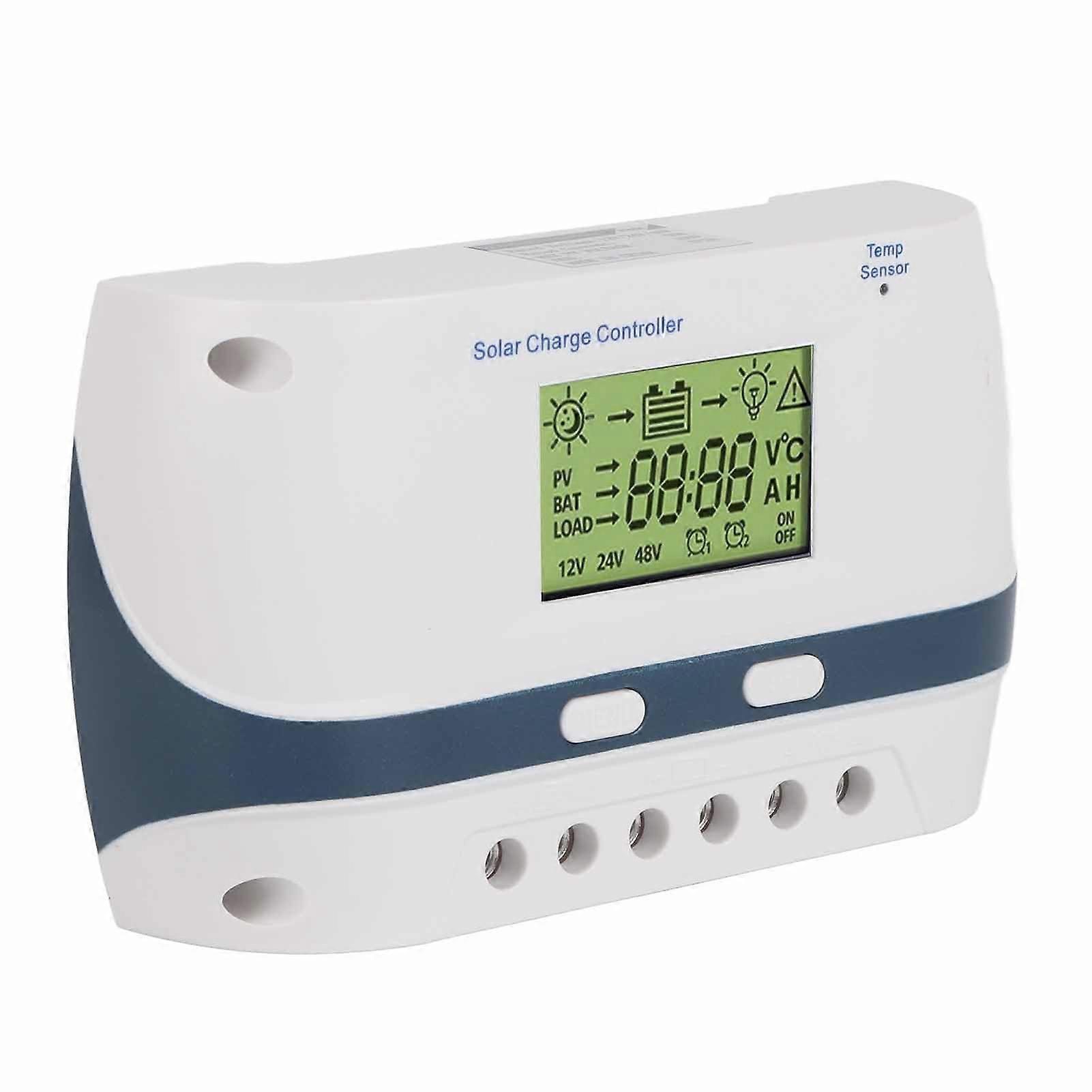 50A MPPT Solar Charge Controller 12V 24V 48V LCD Display Adjustable Parameters Off Grid RV Boat