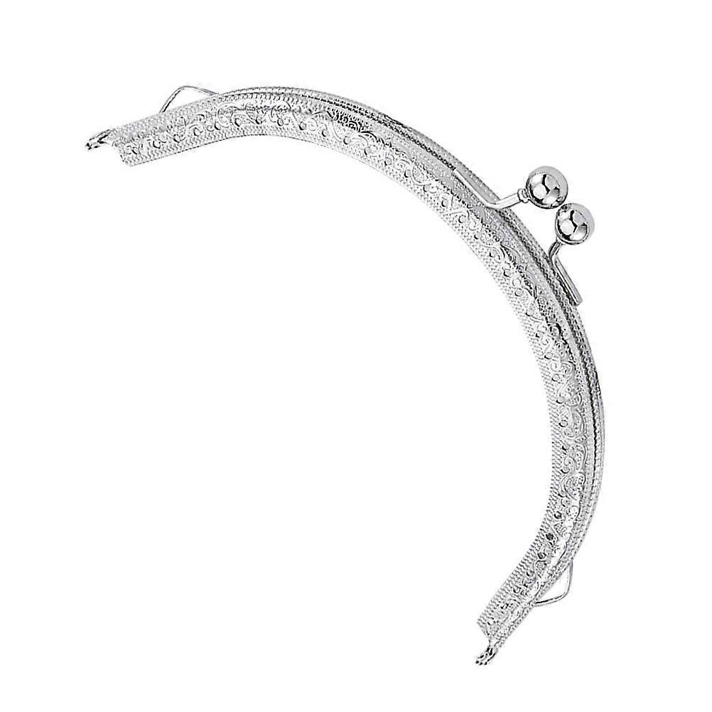 Purse Frame Lock for Bag Making 10.5cm Silver