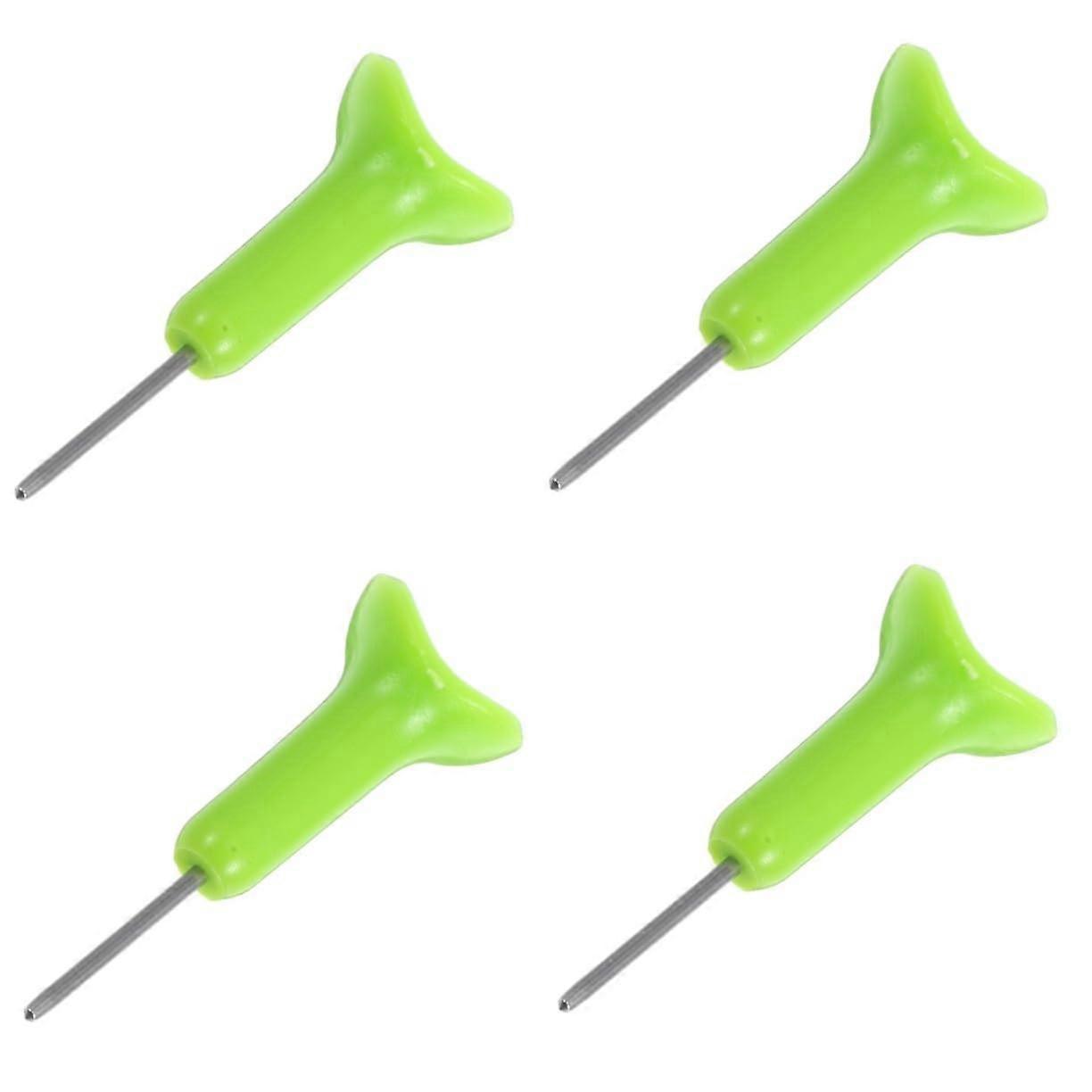 4pcs Plastic Braille Writing Stylus Set with Ergonomic Saddle Grip for Classroom Practice