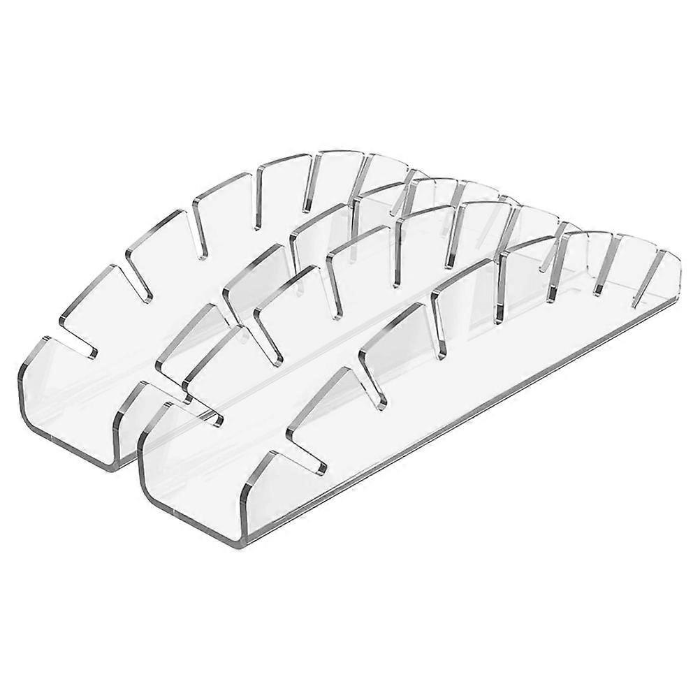 2Pcs Acrylic Hat Stand for Storage Transparent Desktop Hat Organizer