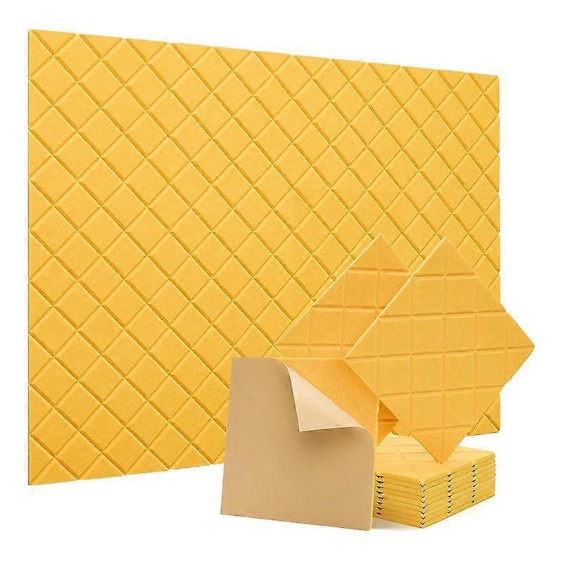 Soundproof Wall Panels,for Recording Studio,Office,Yellow